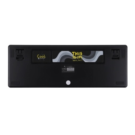 AJAZZ AK980 V2 Mechanical Keyboard TFT Screen Bluetooth ,2.4G Wireless ,Wired RGB, Grey-White-Yellow - Img 3