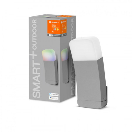 Aplica de exterior LED Ledvance SMART+ CURVE MULTICOLOR, RGBW, 9W, 220-240V, IP44, lumina calda 3000K, 520 lumeni
