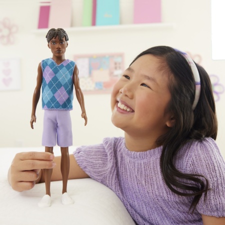 BARBIE PAPUSA BAIAT FASHIONISTAS CU PAR AFRO - Img 3