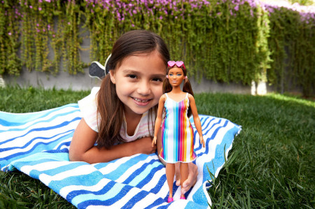BARBIE TRAVEL PAPUSA BARBIE ANIVERSARE 50 DE ANI MALIBU SATENA - Img 3