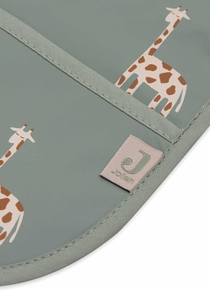 Bavetă Impermeabilă cu Mâneci Jollein Miffy &amp; Snuffy, Model Măsliniu / Olive, Protecție Completă pentru Copii - Img 2