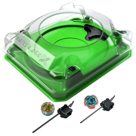 BEYBLADE X SET SNEAK ATTACK CUTTER SHINOBI LF SI RAMPART AEGIS GB - Img 3