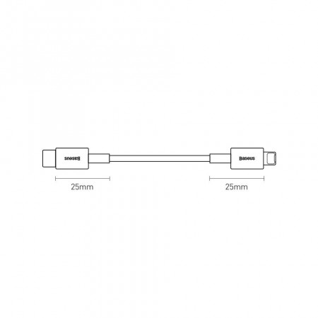 Cablu Baseus Superior USB Type C - Lightning fast charging data cable Power Delivery 20 W 1 m blue (CATLYS-A01) - Img 2