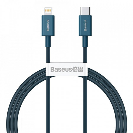 Cablu Baseus Superior USB Type C - Lightning fast charging data cable Power Delivery 20 W 1 m blue (CATLYS-A01)