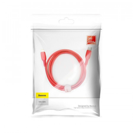 Cablu Baseus USB-C la Lightning 18W 1.2m - rosu - Img 6