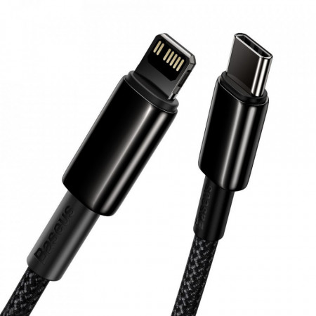 Cablu Baseus USB Type C - Lightning Fast Charging Power Delivery 20 W 2 m black (CATLWJ-A01) - Img 4