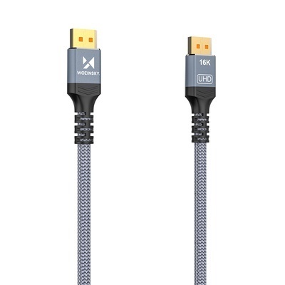 Cablu DSC Wozinsky WPS-16AYL2S DisplayPort 2.1 80Gb/s 16K@60Hz 8K@120Hz 4K@240Hz HDR HDCP - negru - Img 11
