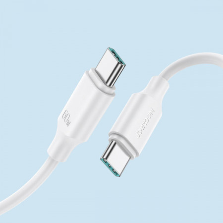 Cablu Joyroom USB-C - USB-C 480Mb/s 60W 1m alb (S-CC060A9) - Img 3