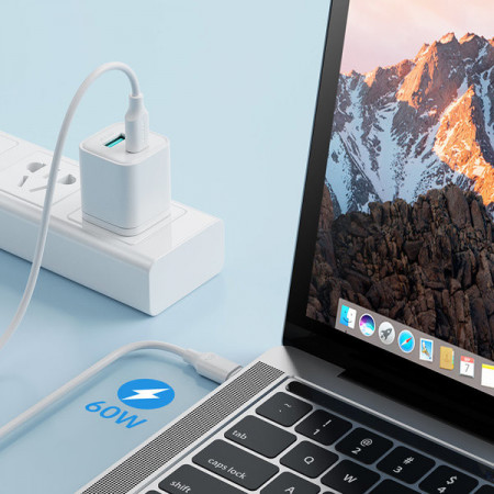 Cablu Joyroom USB-C - USB-C 480Mb/s 60W 1m negru (S-CC060A9) - Img 6