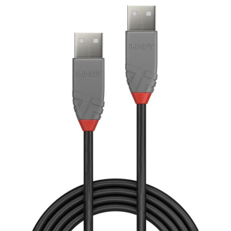 Cablu Lindy 3m USB 2.0 Type A to A, Anth - Img 5