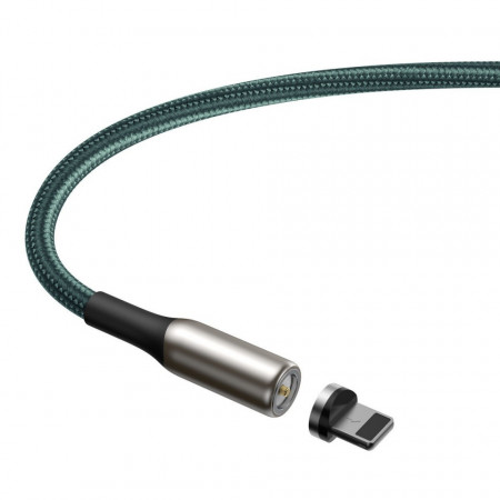 Cablu magnetic Baseus Zinc Lightning USB 2A 1m verde - Img 2