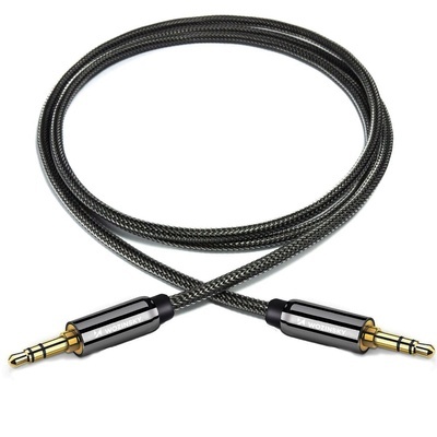 Cablu mini jack universal Wozinsky 2x cablu AUX 3 m negru - Img 4