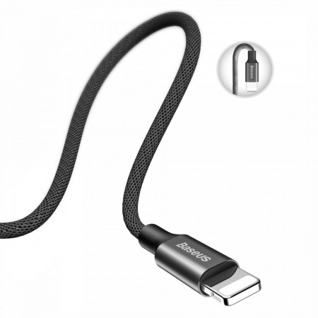 Cablu pentru incarcare Lightning, Baseus Yiven, USB-Lightning, 1,2M, negru - Img 3