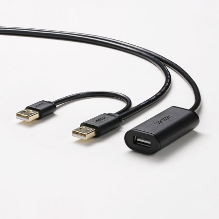 Cablu prelungitor activ Ugreen USB 2.0 5m black (US137) - Img 2