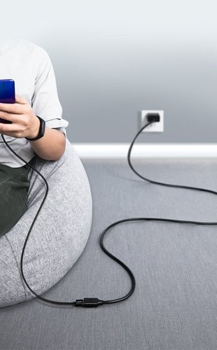 Cablu prelungitor Ugreen USB 3.0 (femă) - adaptor USB 3.0 (mascul) 1m negru (10368) - Img 2