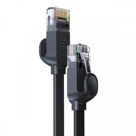 Cablu retea Baseus high Speed Six types of RJ45 Gigabit network cable (flat cable)1.5m Black - Img 4
