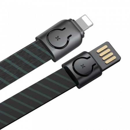 Cablu telefon Baseus Gold Collar USB For Lightning 2.4A 85cm Stripe Black - Img 3