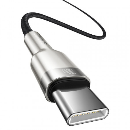 Cablu USB-C la USB-C Baseus Cafule, 100W, 2m (negru) - Img 7