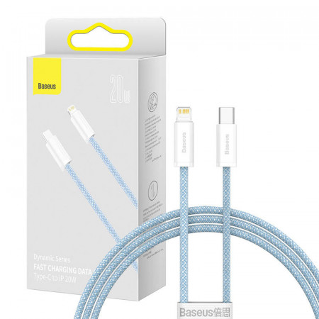 Cablu USB-C pentru seria Lightning Baseus Dynamic, 20W, 1m (albastru)