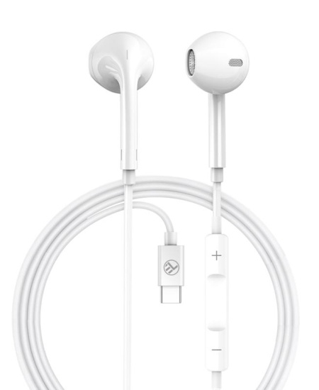Casti cu fir Tellur Basic U In-Ear alb - Img 5