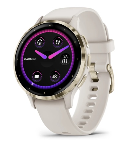 Ceas Garmin Venu 3S, Ivory/ Soft Gold - Img 6
