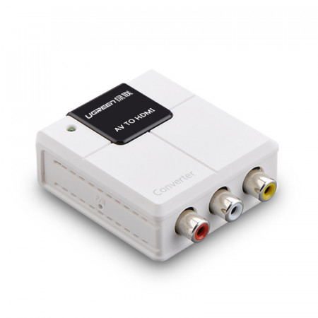 Convertor de semnal Ugreen de la analog-la-digital audio-video semnal RCA - HDMI white (40225)