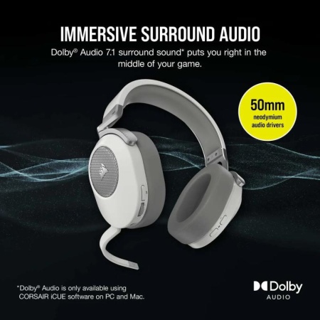 Corsair HS32 WIRELESS HEADSET WHITE V2 - Img 11