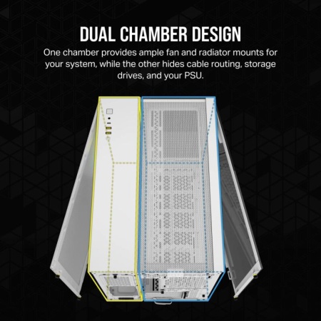 CR Case iCUE 2500X RGB Micro ATX White - Img 12