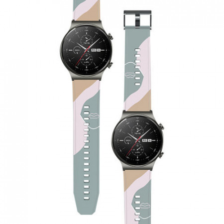 Curea de schimb Moro pentru Huawei Watch GT2 Pro silicon camo negru (1)