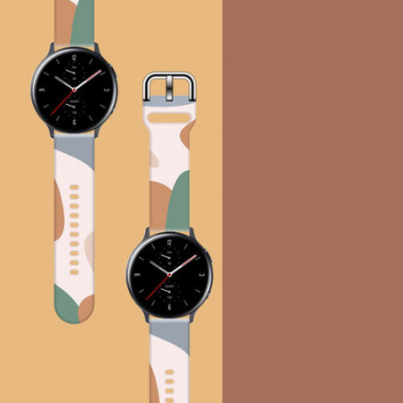 Curea de schimb Moro pentru Samsung Galaxy Watch 42mm camo negru (11) - Img 2