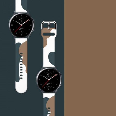 Curea de schimb Moro pentru Samsung Galaxy Watch 42mm camo negru (1) - Img 2