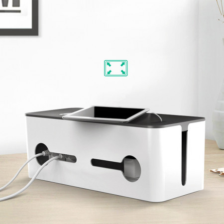 Cutie organizator cabluri si prelungitoare Ugreen 27.8x13x12.8cm black and white (LP110) - Img 5