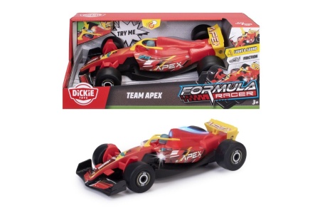 DICKIE TOYS FORMULA RACER MASINA TEAM APEX CU LUMINI SI SUNETE SCARA 1 LA 24 - Img 3