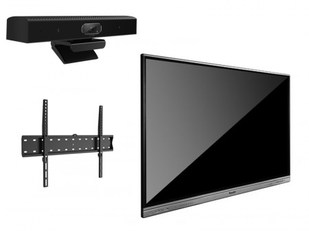 Display Interactiv DONVIEW DS-65IWMS-L05A cu suport de perete si camera videoconferinta Track