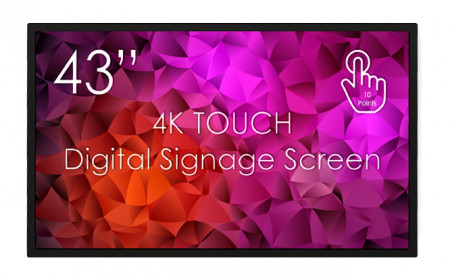Display LED 43" cu touch 4K 24/7 Profesional SWEDX SDST43K8-01