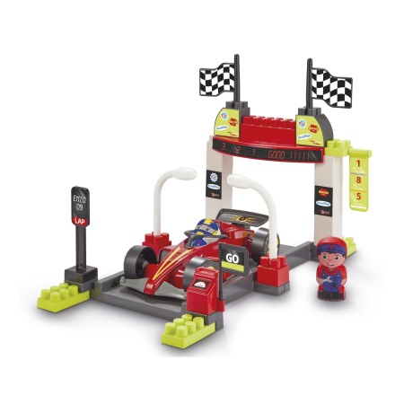 ECOIFFIER ABRICK SET CONSTRUCTIE OPRIRE LA BOXE FORMULA 1 - Img 2