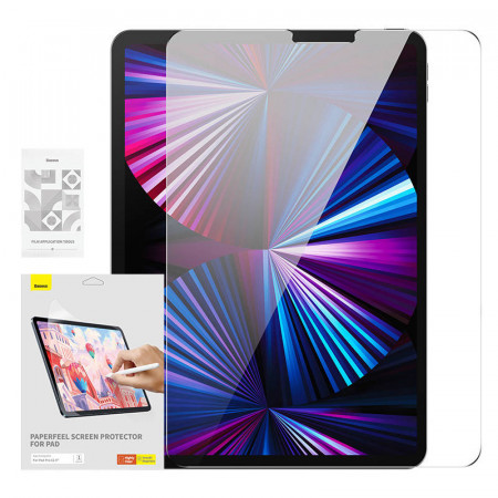 Film Baseus Paperfeel pentru Pad Pro (2018/2020/2021/2022) 12.9″, transparent - Img 1