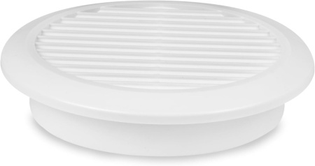 Grilă de Ventilație Rotundă din Plastic cu Protecție Împotriva Insectelor, Diametru 125 mm, Alb - Img 5
