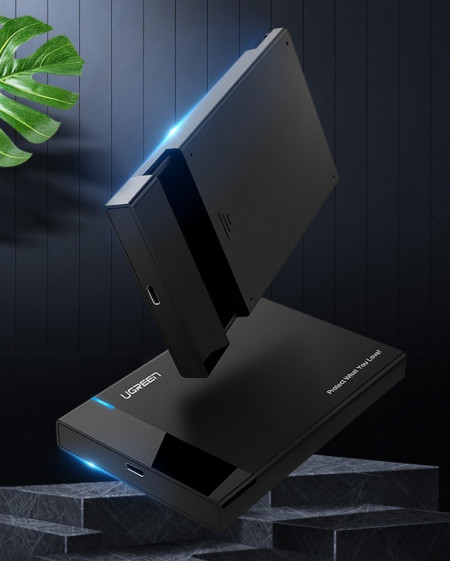 Hard disk extern Ugreen Carcasa SSD HDD SATA 2,5 "USB 3.2 Gen 1 (5 Gbps) Cablu USB Type C + 0,5 m negru (US221 50743) - Img 8