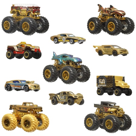 HOT WHEELS MONSTER TRUCK 50 BIGFOOT SET 11 VEHICULE TROPHY CHAMPIONS - Img 3