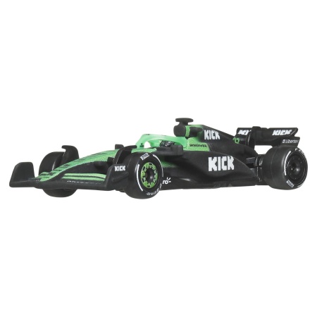 HOT WHEELS PREMIUM REAL RIDERS FORMULA 1 2024 MASINUTA METALICA KICK SAUBER F1 TEAM NUMARUL 27 SCARA 1 LA 64 - Img 2