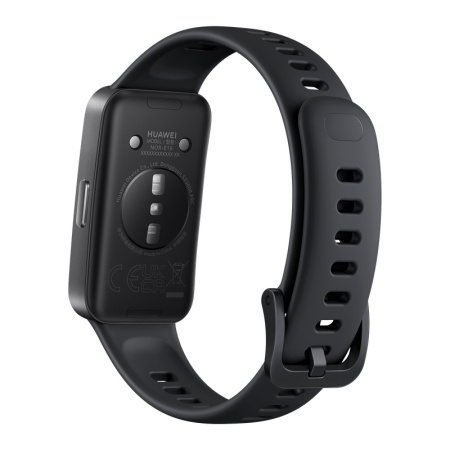 Huawei Band 10 Matte Black, Curea Fluoroelastomer Black - Img 3