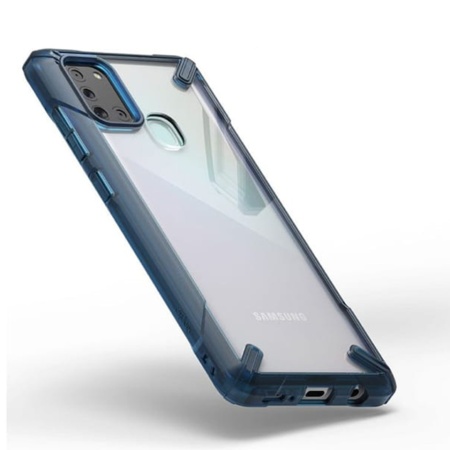 Husa Antisoc Ringke Fusion X pentru Samsung Galaxy A21s, Albastru - Img 3
