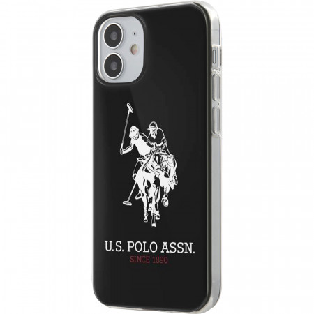 Husa Capac Spate Shiny Big Logo Negru APPLE Iphone 12 mini