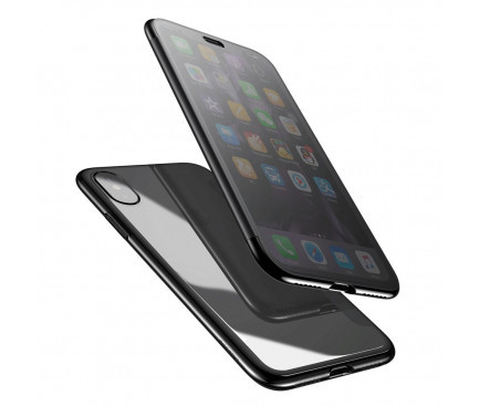 Husa Cu Ecran Tactil Baseus Touchable Pentru Apple IPhone X, Neagra, Blister - Img 4