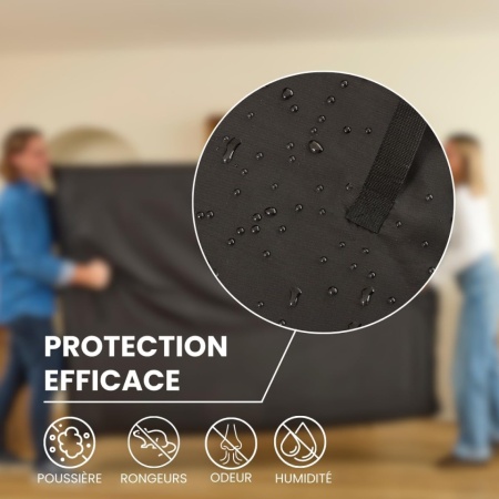 Husă de Protecție și Transport pentru saltea pat 160x200 cm Dreamway, Sac Impermeabil cu Fermoar și 8 Mânere, 100% Poliester Reutilizabil, Certificare Oeko-Tex - Img 6