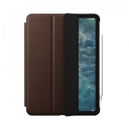 Husa iPad Air 10.9 Nomad Rugged Folio Din Piele Naturala Premium Horween - Maro