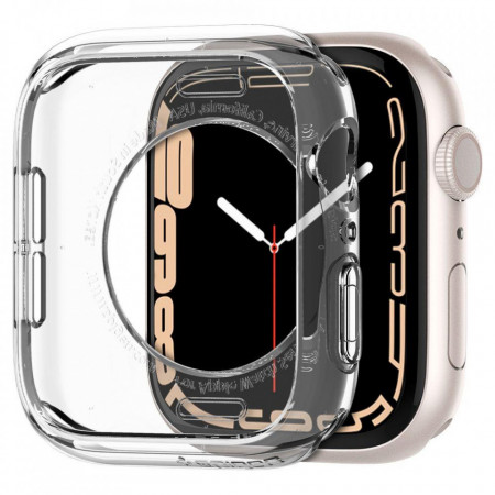 Husa transparenta SPIGEN LIQUID CRYSTAL pentru APPLE WATCH 4 / 5 / 6 / 7 / SE (40 / 41 MM) CRYSTAL CLEAR - Img 7