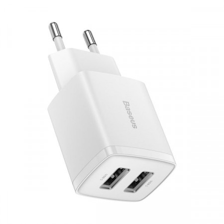 Incarcator Compact Baseus 2U 10,5 W EU Negru