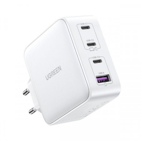 Incarcator rapid GaN 3xUSB C / USB 100W PPS Ugreen CD226 - alb - Img 8